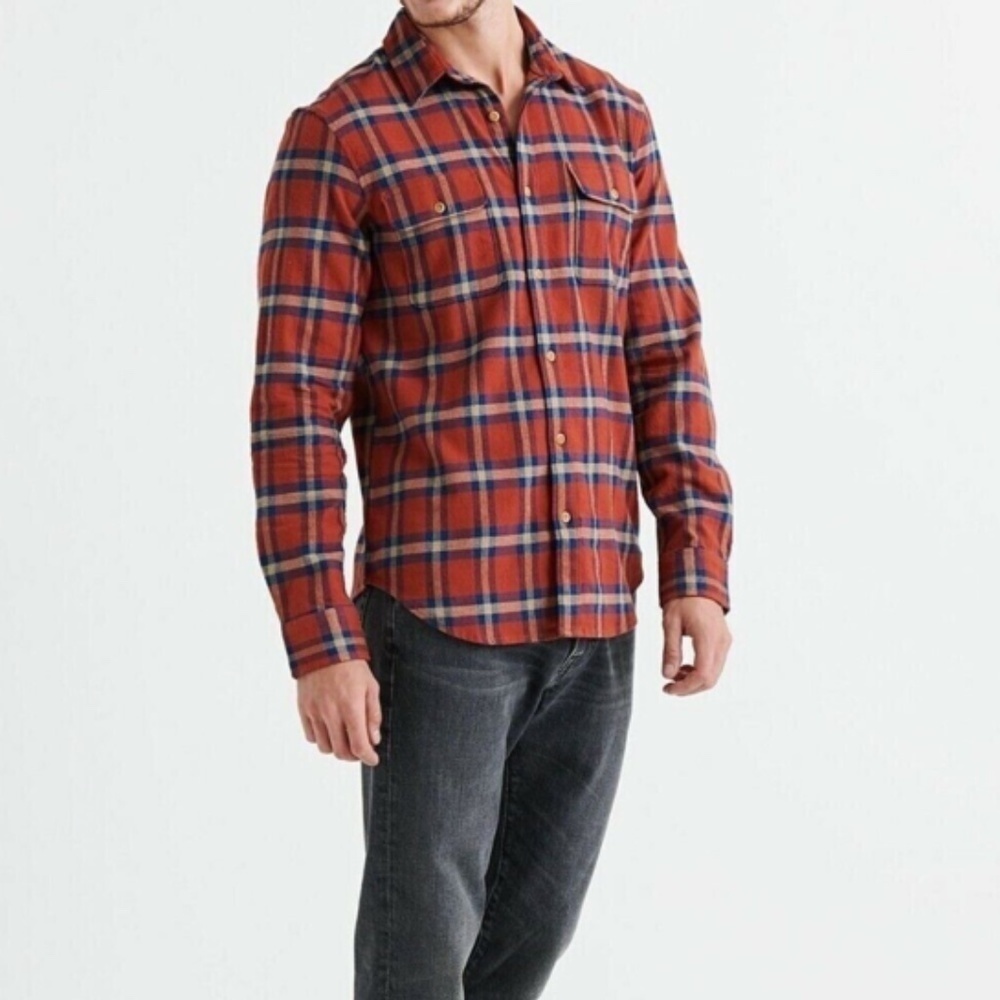 Lucky Brand Button Down Shirt Long Sleeve Classic Fit Plaid